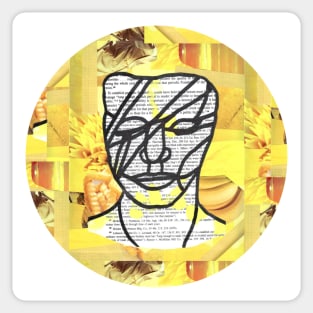 Splattered Bowie - Yellow Sticker